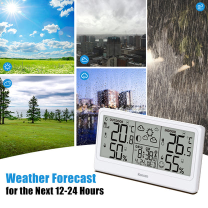 Konsen K0531 Weather Station: Wireless Radio-Controlled Clock, Weather Forecast